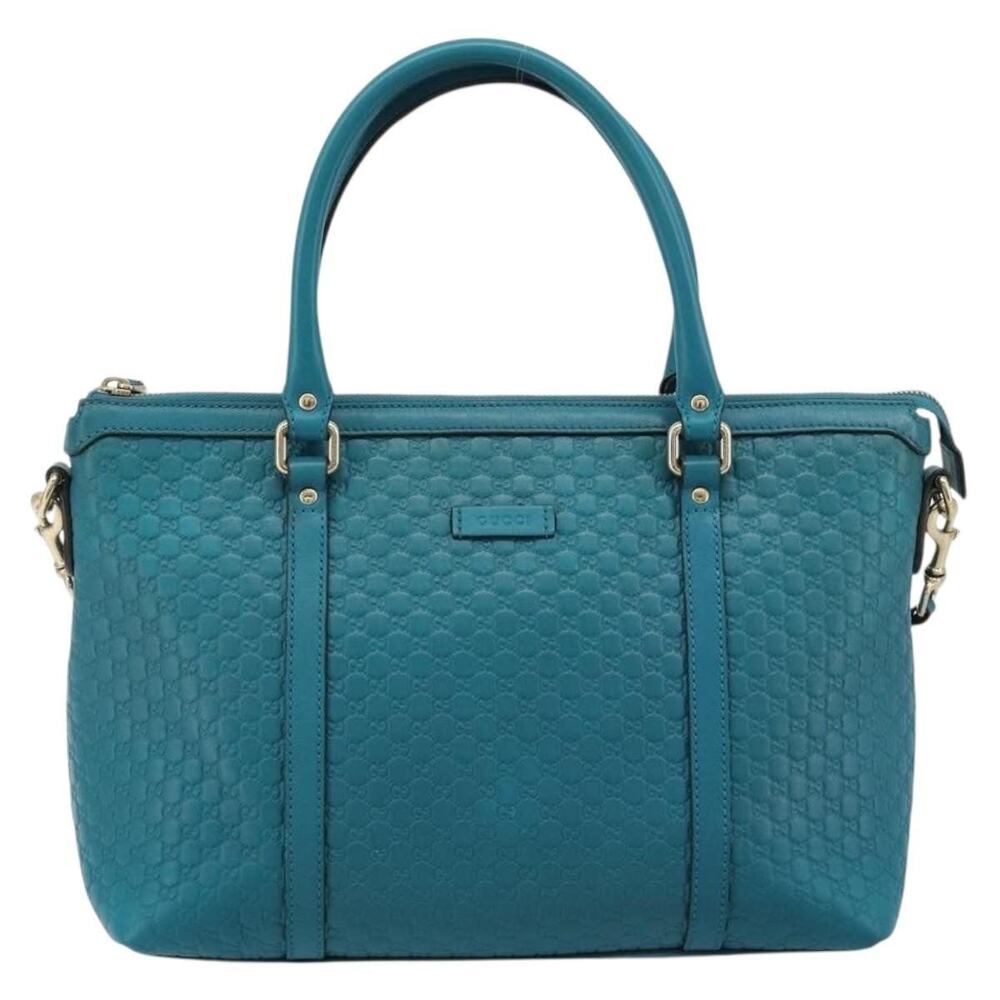Gucci Micro GG Guccissima Emerald Green Handbag Gold